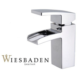 Bateria Wodospad umywalkowa z odpływem ROMBO, metalowy