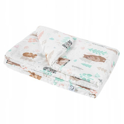 Bambusowa kołderka niemowlaka Animals 65x75cm