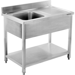 STÓŁ ZE ZLEWEM JEDNOKOMOROWY 100X60 CM