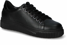 Sneakersy Półbuty Pulso AF-1275 Czarny groszek+lakier