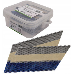 Gwoździe do gwoździarki łączone papierem 3,1x90 mm Gładkie