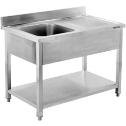 STÓŁ ZE ZLEWEM JEDNOKOMOROWY 120X60 CM