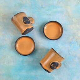 Pakamera Dwie ręcznie robione eramiczne filizanki do espresso