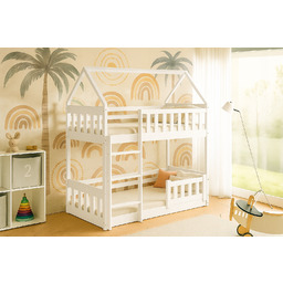 Łóżko piętrowe Domek Zuzia Slim 160x80 bez materacy