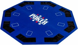 NIEBIESKI BLAT STÓŁ DO POKERA 122x122 POKER KASYNO