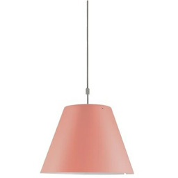 Lampa Wiszące Luceplan, pudrowy róż, jadalnia, aluminium