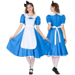 Strój Sukienka Alicja W Krainie Czarów Damski Cosplay
