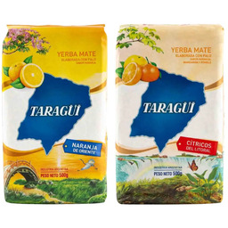 Yerba Mate Taragui Naranja + Citricos Litoral 2x500g