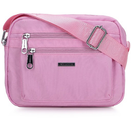 Damska listonoszka z nylonu z kieszeniami na suwak