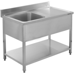 STÓŁ ZE ZLEWEM JEDNOKOMOROWY 100X70 CM