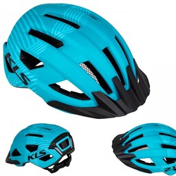 Kellys, Kask, Daze MTB z daszkiem, błękitny, rozmiar