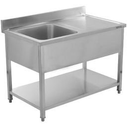 STÓŁ ZE ZLEWEM JEDNOKOMOROWY 120X70 CM