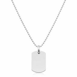 Łańcuszek Srebrny Kulkowy 1,60 mm z Nieśmiertelnikiem pr