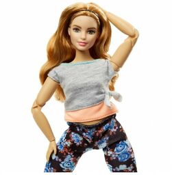 Barbie Made to Move Kwieciste Lalka z krągłościami
