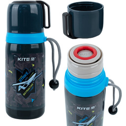 Termos Dla Dzieci Do Szkoły Metalowy Czarny Kite