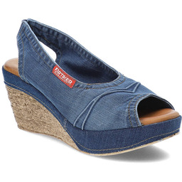 Artiker Jeansowe Sandały Wygodne Buty Na Koturnie