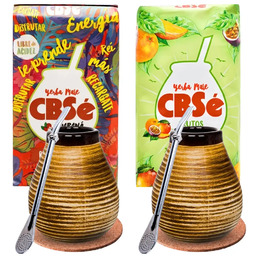 Zestaw Yerba Mate dla dwojga CBSe Tykwa Bombilla