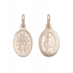 Medalik z białego złota 585 Cudowny Medalik 0.85