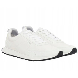 HUGO BIAŁE SPORTOWE MĘSKIE BUTY Z MIEKKIM MATERIAŁEM