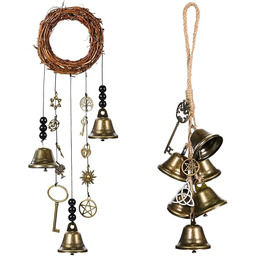 2 Pieces Witch Bells Protection Door Hangers Witch