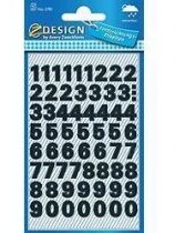 Naklejki Z DESIGN-cyfry (38 pkt./9,5 mm) czarne-wodoodporne AVERY