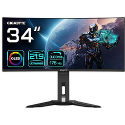 Gigabyte Moniteur de jeu courbé OLED WQHD MO34WQC