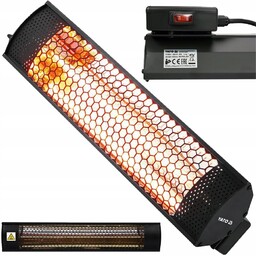 Promiennik Podczerwieni Tarasowy Grzewczy Grzejnik Lampa Złota 2000W