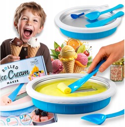 Maszyna do Lodów Tajskich Zestaw Maszynka Lody Szpatułki