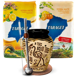 Zestaw Yerba Mate Taragui Naranja Citricos Litorial 2x500g
