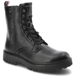 Tommy Hilfiger Czarne Botki Modne Buty Damskie