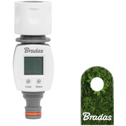 Licznik przepływu wody + szybkozłączka + nypel WHITE