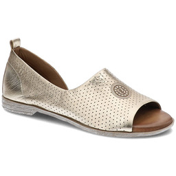 Artiker Złote Sandały Damskie Stylowe Obuwie