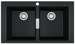 FRANKE Zlewozmywak dwukomorowy Sirius S2D 620 143.0618.688 Onyx