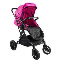 Wózek wielofunkcyjny różowy dla dzieci sportowy 1w1 składany