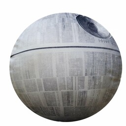Halantex Poduszka dekoracyjna 40 cm Death Star szara