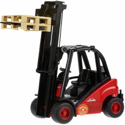 Bruder 2511 Wózek widłowy Linde z 2 paletami,
