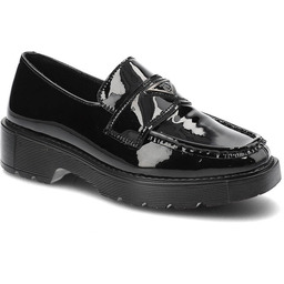 Filippo Czarne Mokasyny Eleganckie Skórzane Buty Damskie