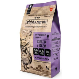 Wiejska Zagroda Kurczak z kaczką dla kota 5kg