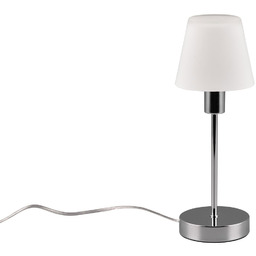 Lampa stołowa nikiel mat z włącznikiem dotykowym LUIS