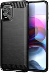 Carbon Case elastyczne etui pokrowiec Motorola Moto G100