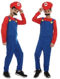 Strój Przebranie Kostium Super Mario Bros 122/128
