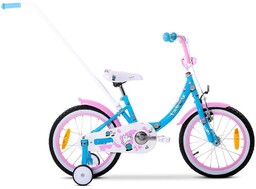 Rower Tabou 16" MINI blue-pink-white rama aluminiowa