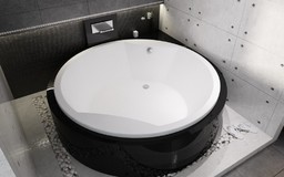 Riho Colorado wanna okrągła 180cm nóżki+stelaż+syfon B038001005/208220/208867