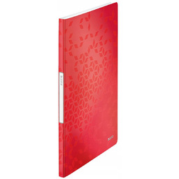 Album ofertowy A4 Leitz WOW 20 koszulek, czerwony