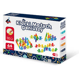 Klocki Małych Geniuszy Liczmany 64 Elementów