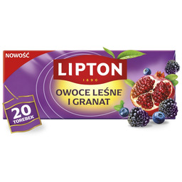 Herbata owocowa Lipton Owoce leśne i granat 20
