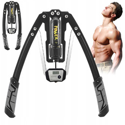 Hydrauliczny Twister Fitness Przenośny 10-200KG Licznik Do Podróży