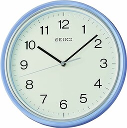 Seiko Zegar ścienny analogowy jasnoniebieski QHA008L