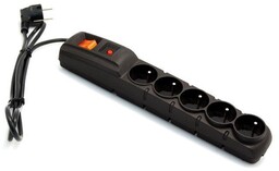 Acar Listwa zasilająca F5 1.5M czarna