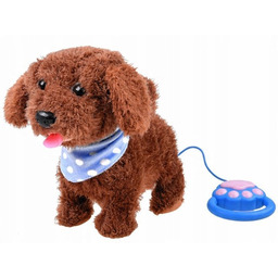 INTERAKTYWNY PIESEK PIES CHODZI NA SMYCZY SZCZEKA RUSZA